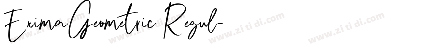EximaGeometric Regul字体转换 EximaGeometric Regul字体转换